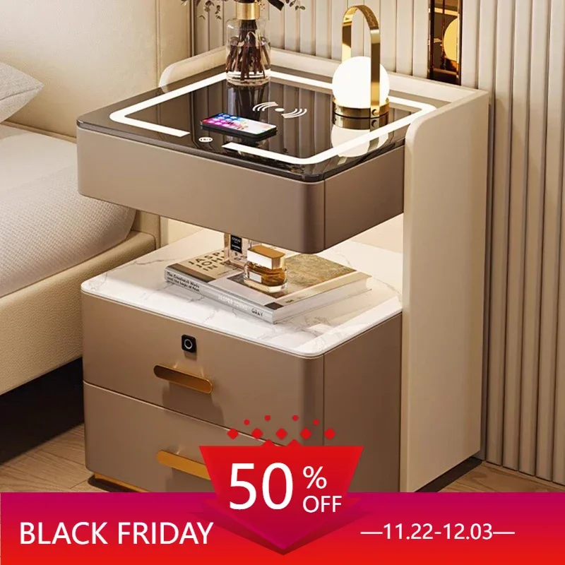 Laden Coffee Bedside Table Night Stand Smart White Small Bed Table Console Storage Vanity Muebles Para El Hogar Unique Furniture