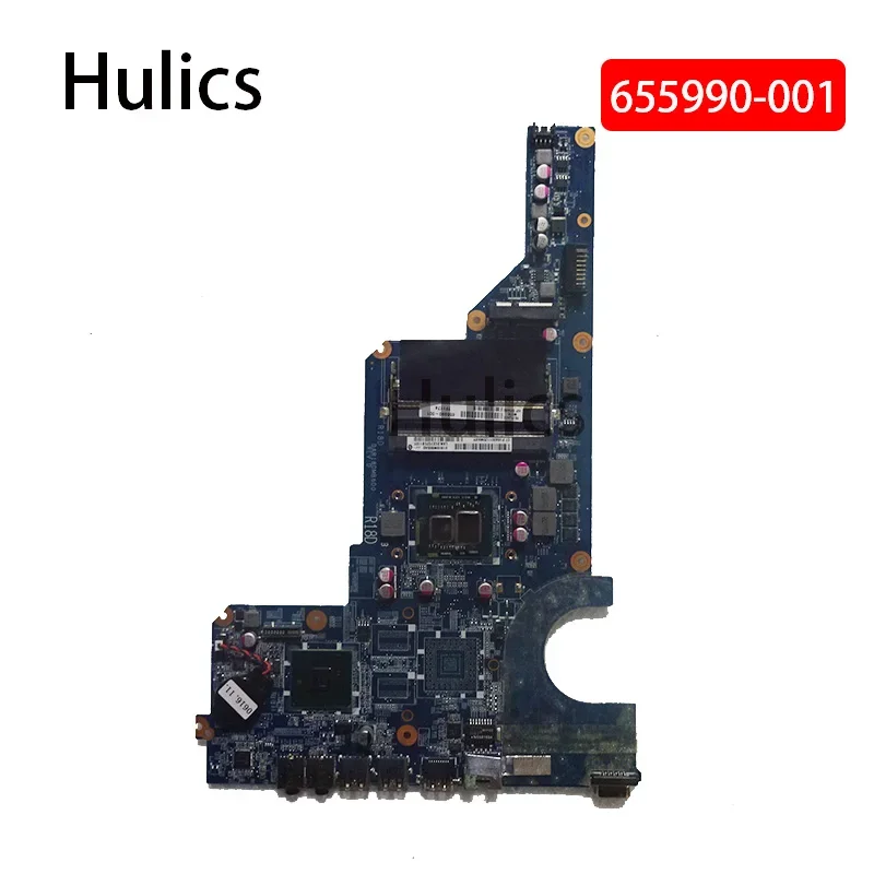 Hulics Used 655990-001 FOR HP G4 G6 G7 G4-1000 G6-1000 G7-1000 LAPTOP MOTHERBOARD I3-370M CPU 655990 DAR18DMB6D0 MAIN Board