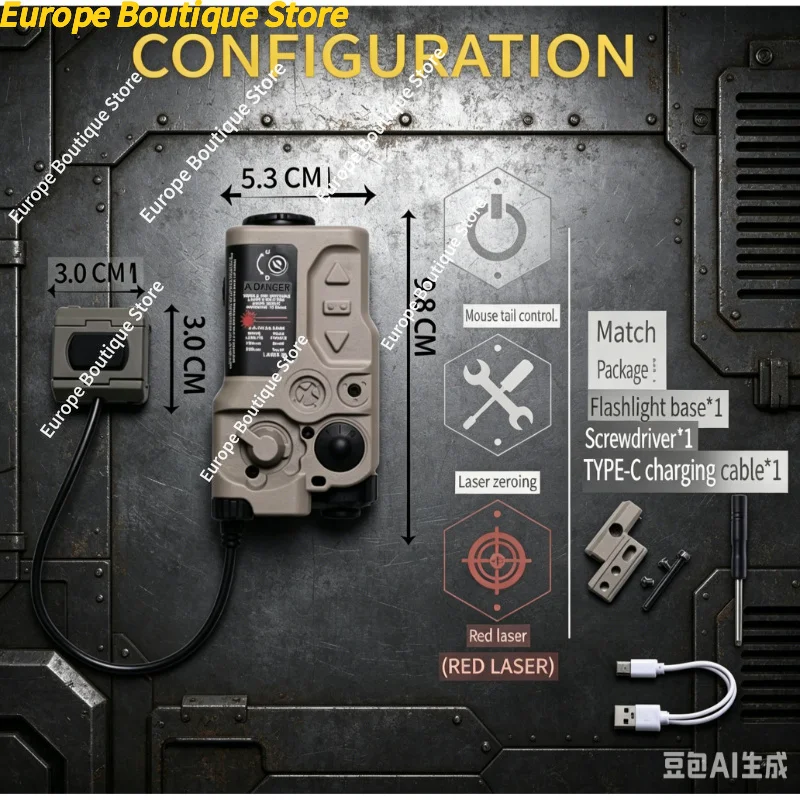 Red Green Dual Color Tactical Light Module RAID-X Style For 20mm Rail Outdoor Game Accessories