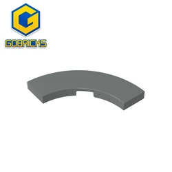 Gobricks GDS-2182 Tile 3 x 3 Curved, Macaroni compatible with lego 79393  Assembles Building Blocks children's toys