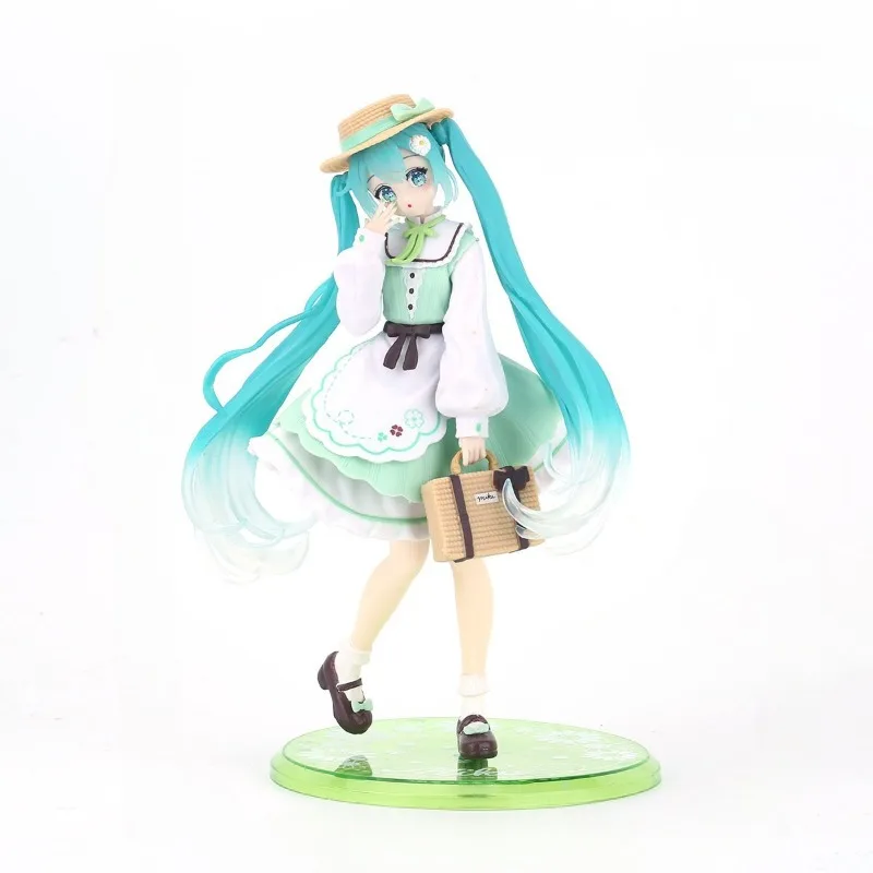 

Hot Hatsune New Miku Fashion Desktop Cute Handmade Rural Style PVC Movable Toy Model Toys Exquisite Ornamental