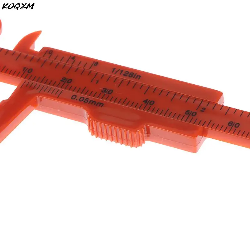 Medição plástica portátil de sobrancelha Vernier Caliper, Régua, Ferramentas de Medição Permanente, Dupla Escala, Novo, 80mm, 2022