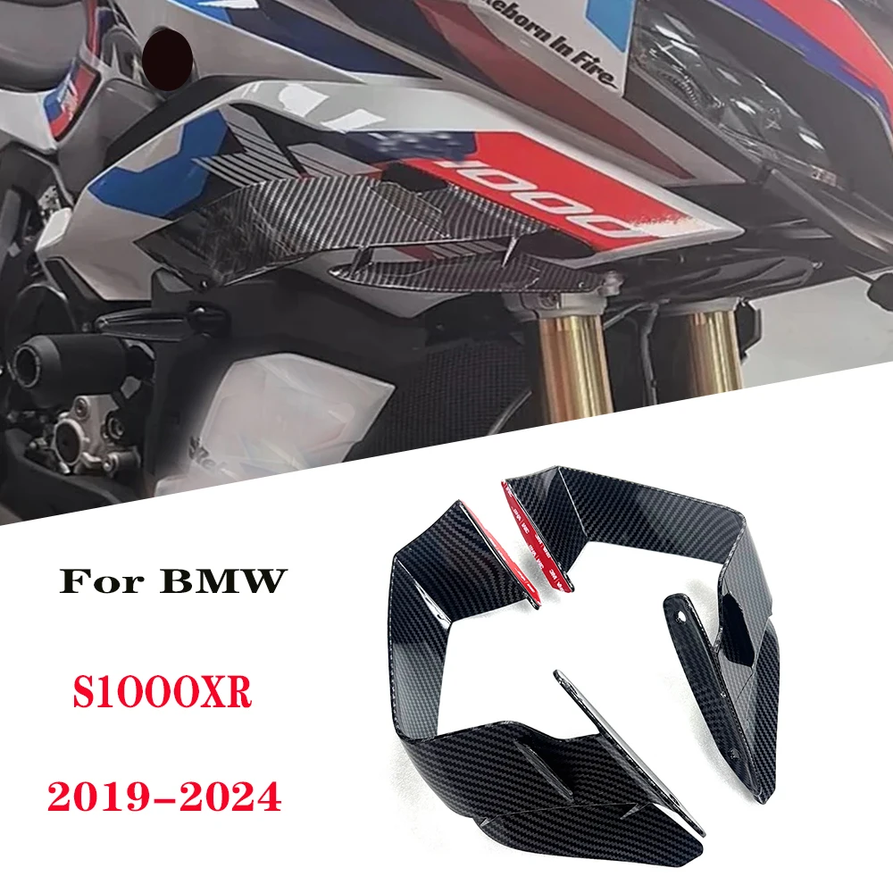 NEW For BMW S1000XR S 1000 XR 2019-2024 Motorcycle Parts Front Wing Aerodynamic Winglet Fairing Cowl Fixed Wing