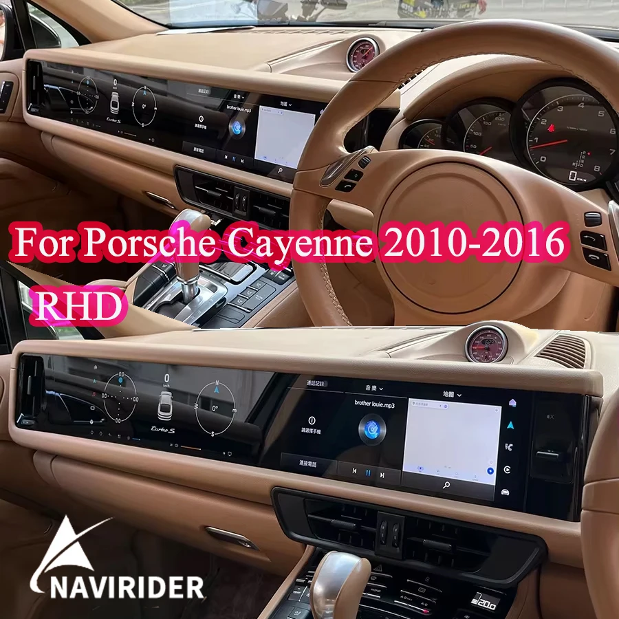 Yes RHD Android 15 Carplay For Porsche Cayenne 2010-2016 Dual Touch Screen Radio Receiver Multimedio Video Player GPS AutoRadio