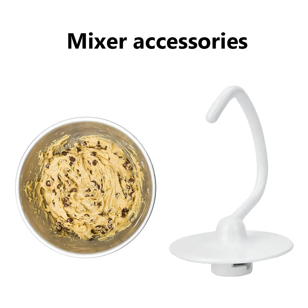 Metal Spiralizer Dough Hook for Kitchen Aid K45 KSM95 KSM100 KSM103 KSM110 KSM154 Artisan Make Cake Cookies Bread