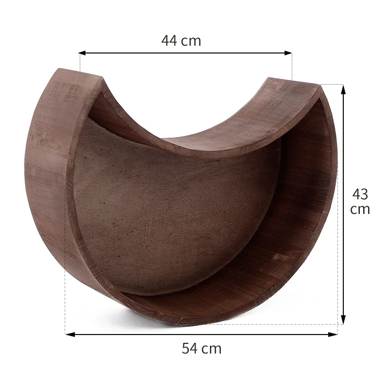 Newborn Photography Props Crescent Moon Bed Basket Baby Posing Container Wooden Posing Props Infant Photo Shoot Accessories