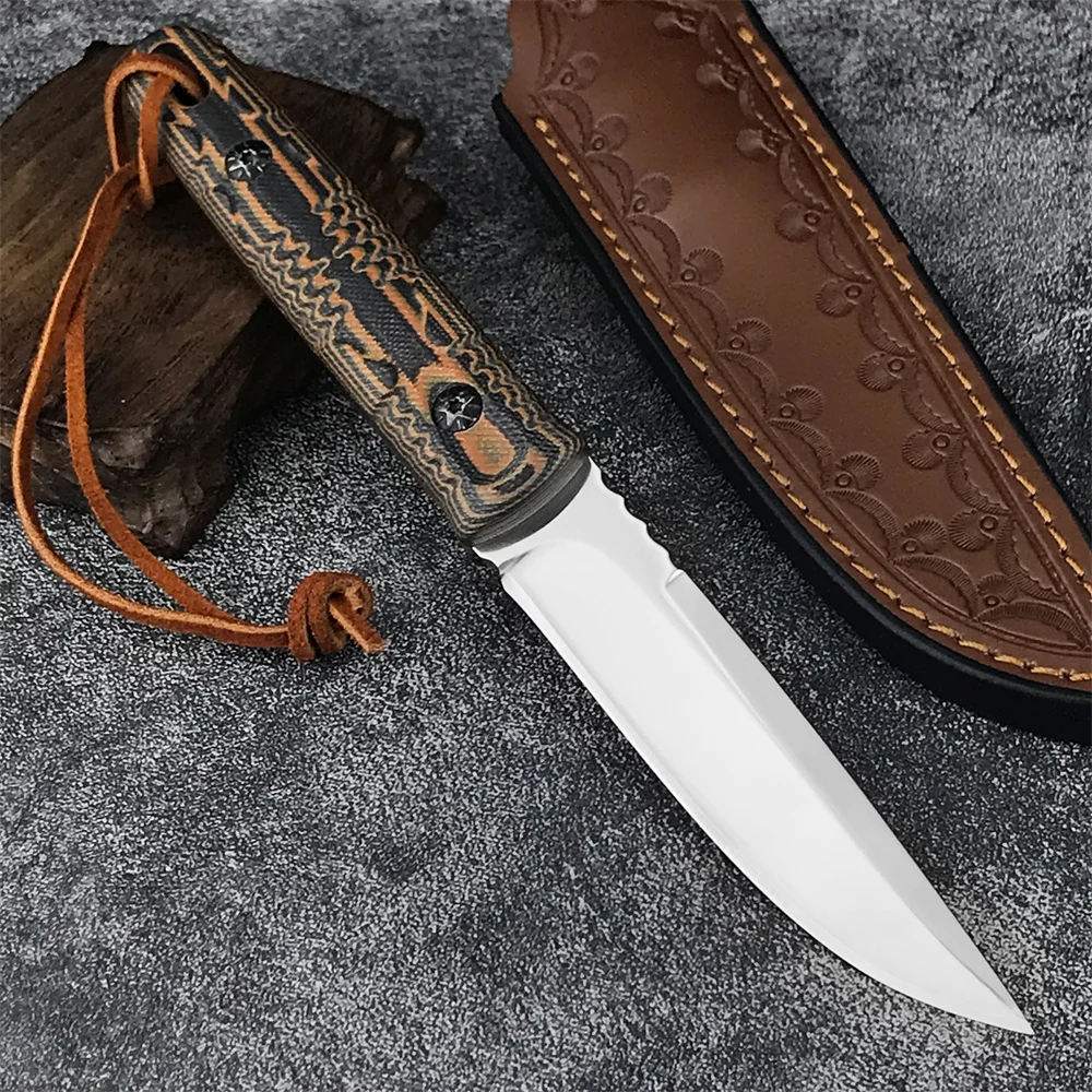 

Нож для выживания Full Tang — ножи с фиксированным лезвием из стали D2, ручка G10 для охоты, кемпинга, EDC и выживания на открытом воздухе