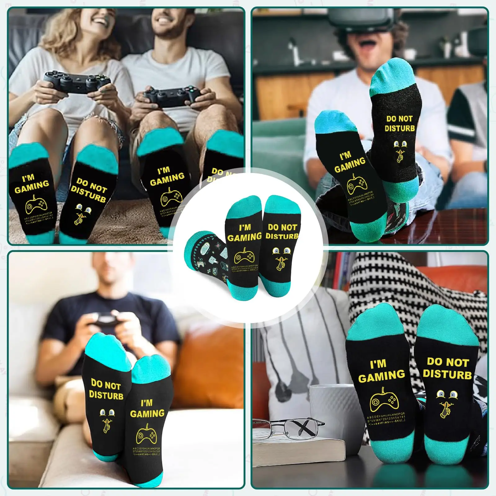 Neuartige Geschenke für Männer, lustige Socken, Gamer-Strumpffüller für Teenager-Jungen, Weihnachtsstrumpffüller, Geschenkideen für Männer, Geburtstag