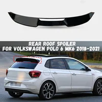 Alerón de techo para Volkswagen VW Polo MK6 2018 2019 2020 2021, extensión de alerón trasero, kits de carrocería de ala superior para coche