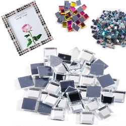 4x4MM Mirror Square Crystals Hot Fix Rhinestones Dress Accessory Glass Strass Stones For DIY Wedding Decoration 100Pcs/Bag