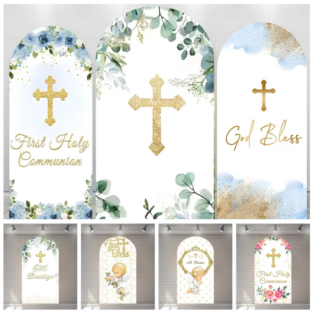 

Christianity Holy Communion Angel Flowers Grass Arch Backdrop Custom Aldults Kid Photography Poster Room Decor Studio Background