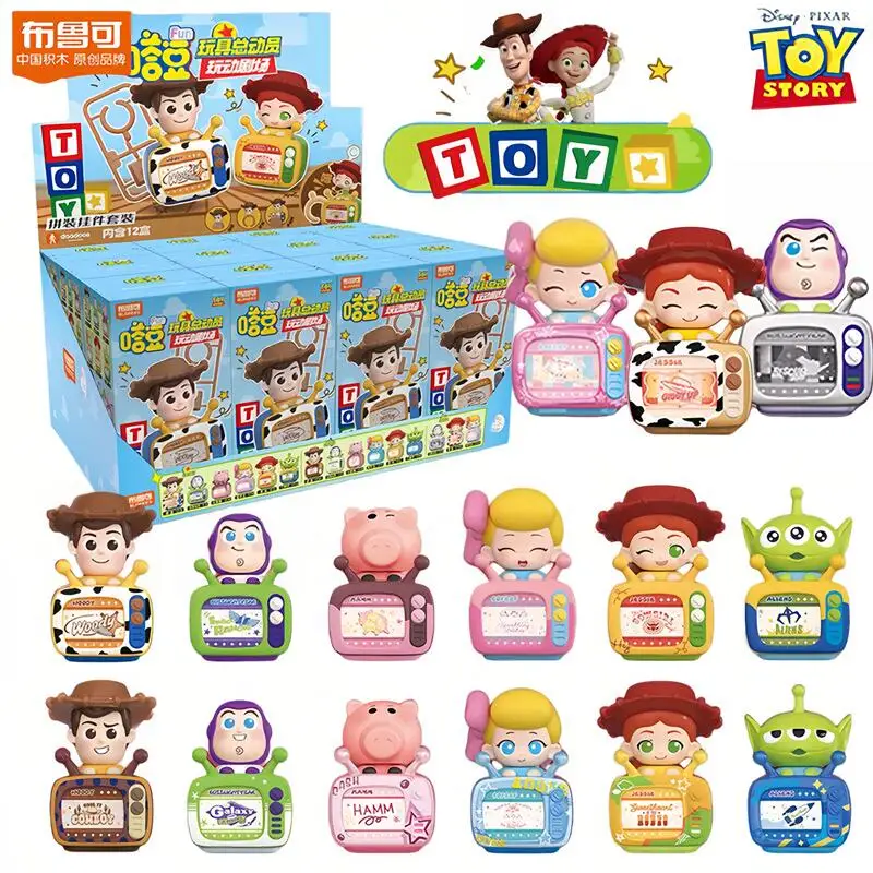 BLOKEES x Disney Pixar Toy Story Doodoos Play Theatre Toys Collectible Action Figure for Fans Gift