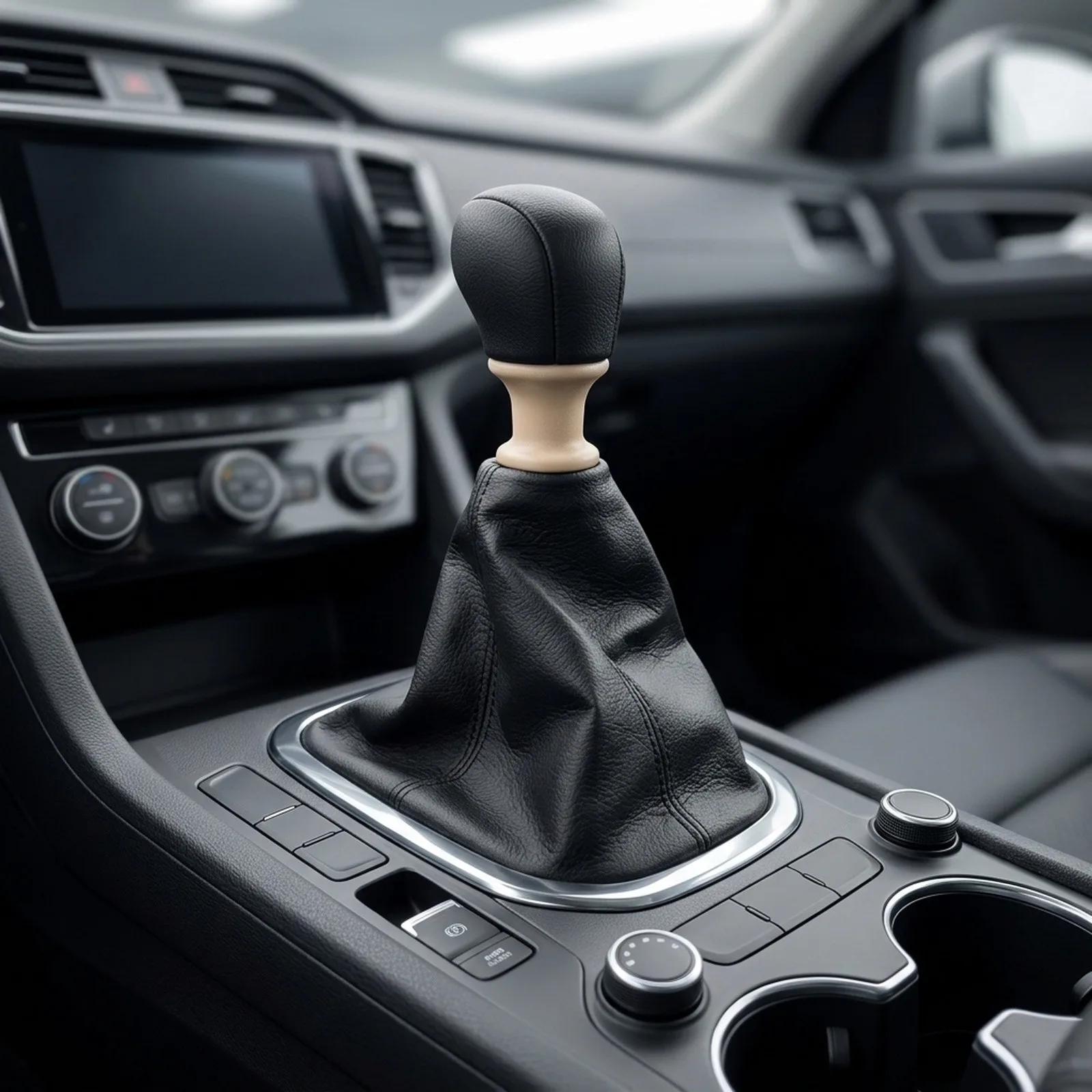High Durability Leather Gear Gaiter Cover Perfect Fitment For For Various Vehicle Models Easy Installation Process