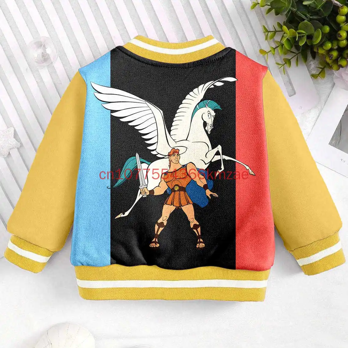 Disney Hercules Her Hero Baseball Jacket  3d Print  Kids and Youth Coat Cartoon Streetwear Harajuku Bomber College Jacket