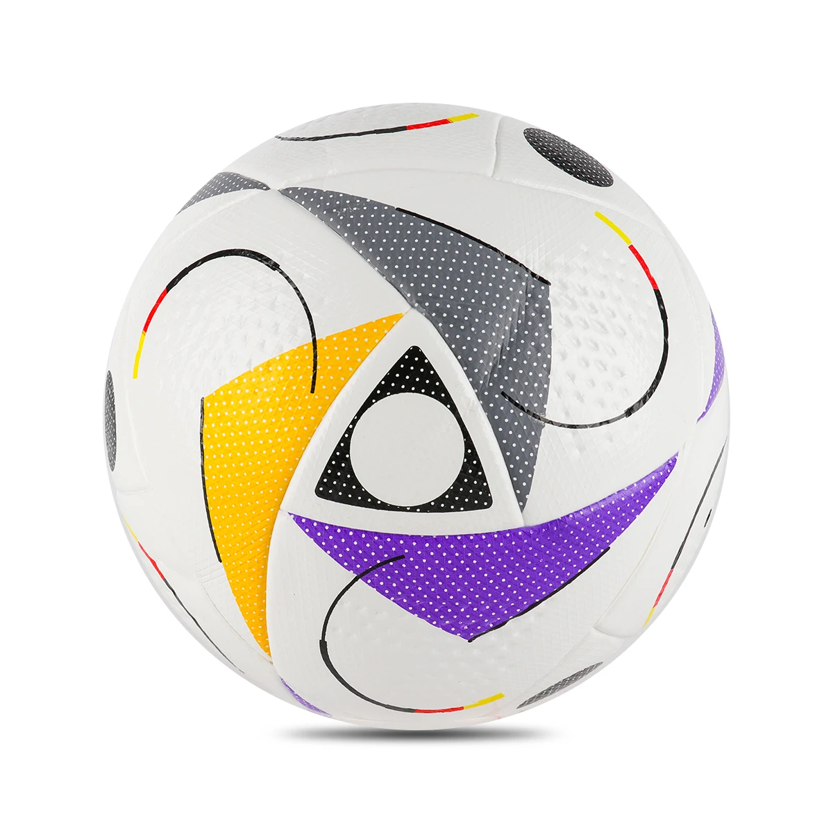 

MYOKIA Soccer 5 Athletic Training White and Purple Daily PU Hand Stickers Leather