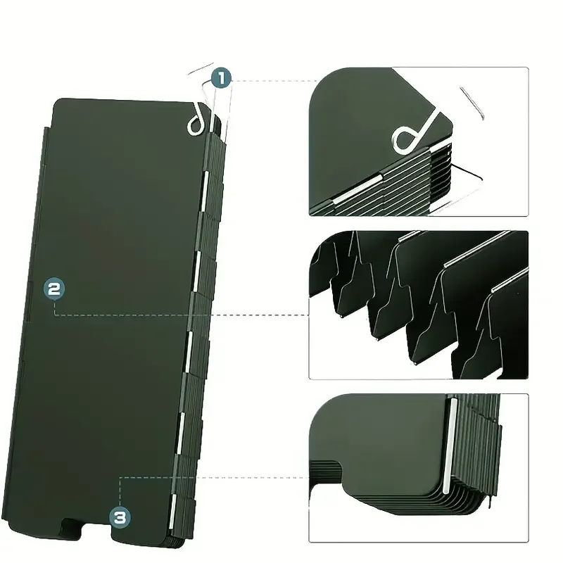 Deflector de viento para estufa de casete, estufa de casete portátil plegable para exteriores, diseño de varias caras, construcción de Metal duradera, 1 Uds.