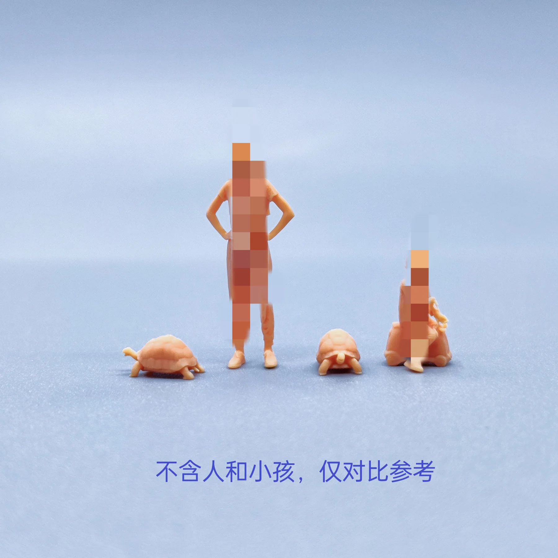 1/64 1/43 Model figur skala Resin kura-kura hewan peliharaan miniatur tidak berwarna Diorama dilukis tangan V203