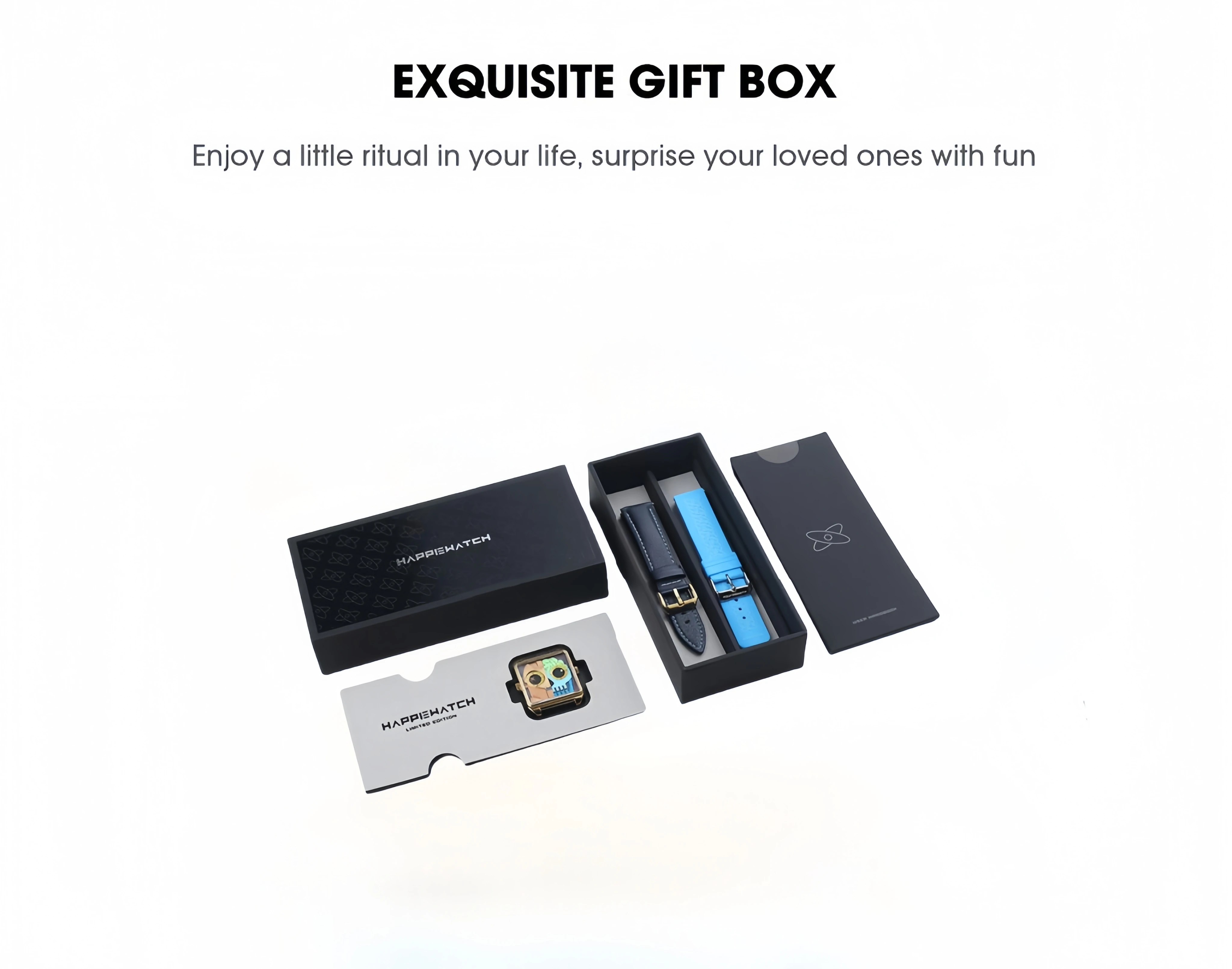 Happies Watch Men Quartz Watch Waterproof Casual Fashion Couple Watch Wear Resistant Stainless Strap Square Dial Design Women