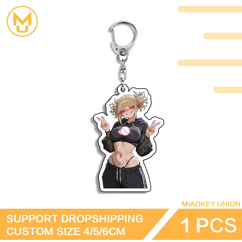 Toga Himiko Big Chest Keepsake Gift Anime Figure Double Sided Key Chains Shockproof Hot Selling Suitable For Toys Hobbies