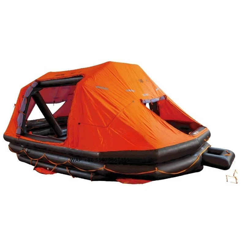 Davitt Self-Resilient Inflatable Life Raft ADLSR-12/16/20/25/32/37/39 Marine Lifesaving Equipment, SOLAS Compliant