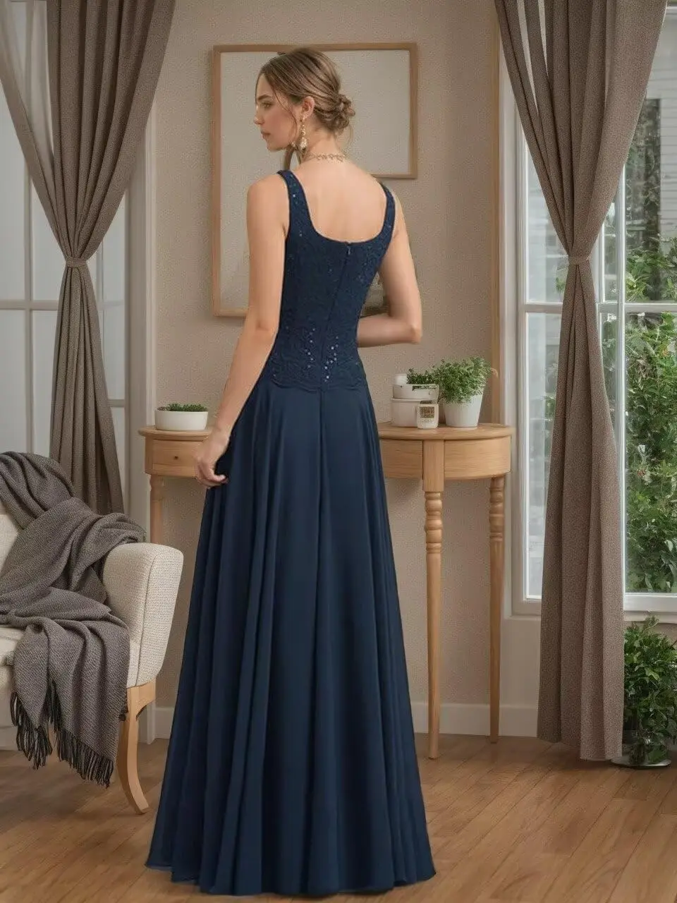 Vestidos para madre de la novia de 2 piezas con chaqueta, vestidos de noche formales largos para mujer, vestido para madre del novio con cordones