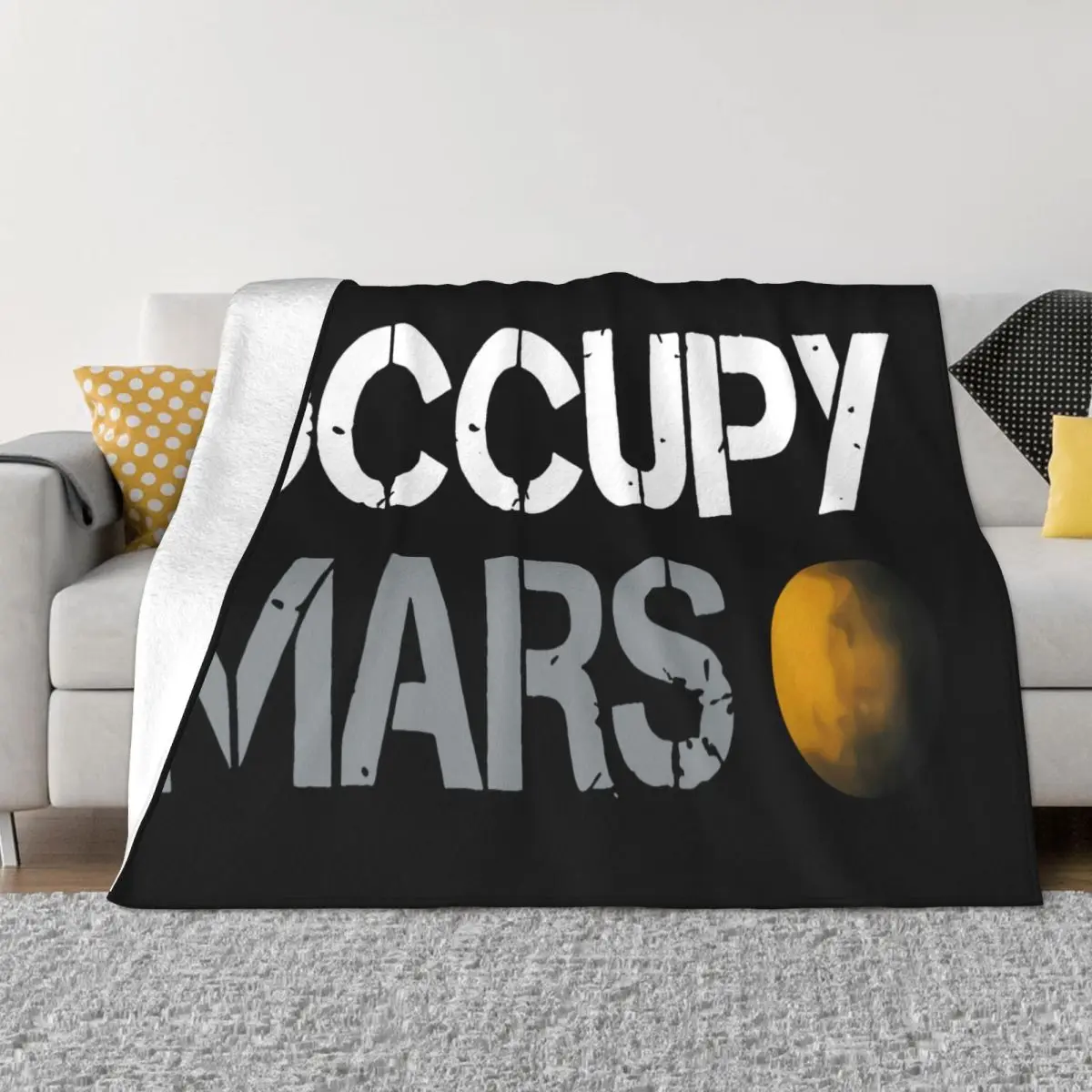 Spacex Elon Musk Occupy Mars Nwt 100 Amp S 3Xl Wholesale Graphic Letter Fitness Chinese Style Throw Blanket