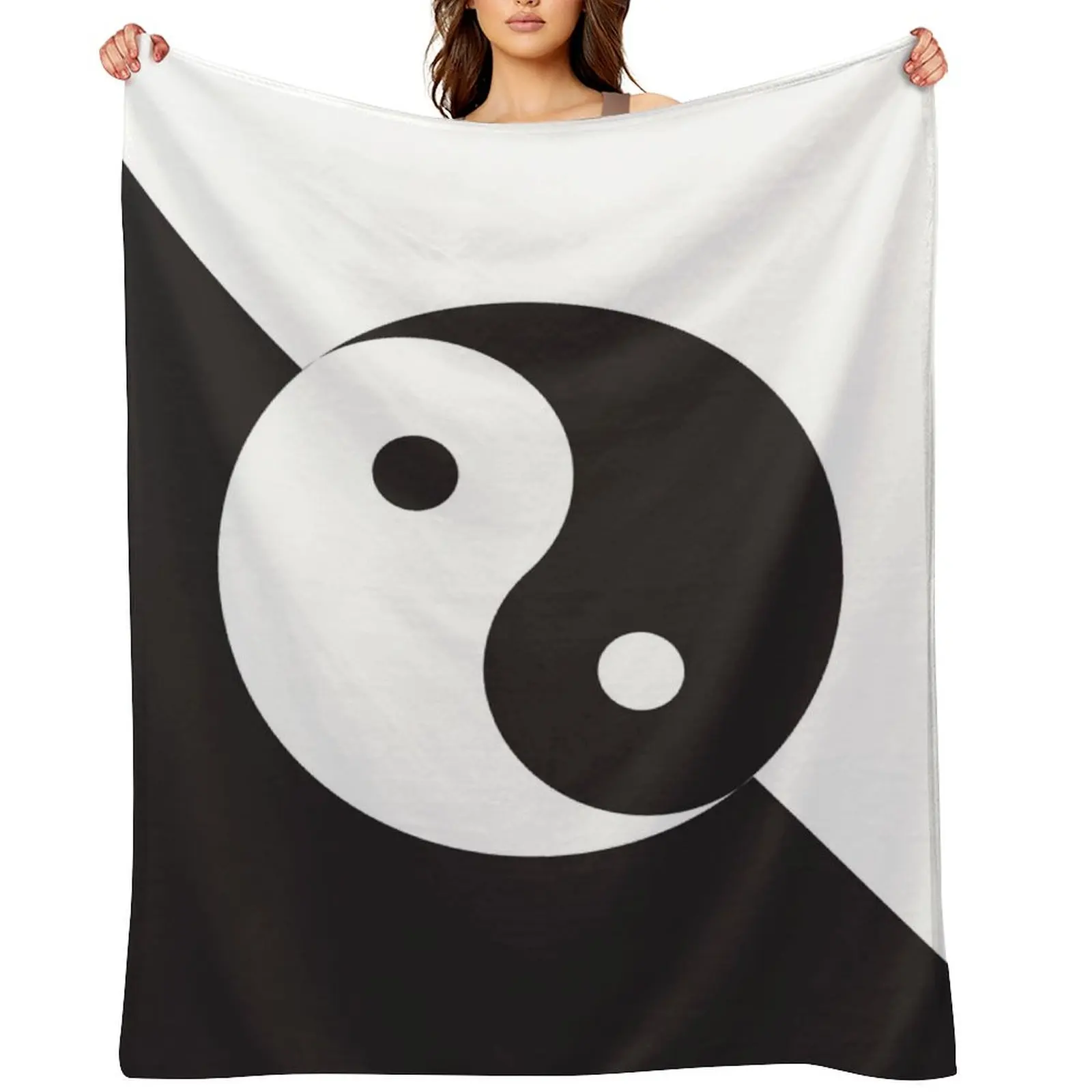 

Yin Yang symbol Throw Blanket Soft Beds Vintage Cute Plaid Stuffeds Blankets