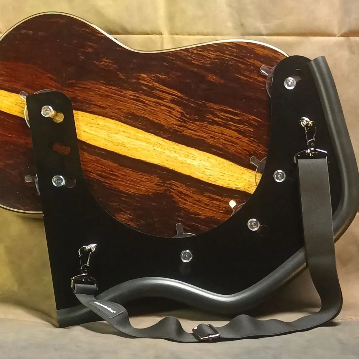 Guitar Strap  Adjustable Height, 2-Leg Contact Stand, Upgraded Waist Belt, More Stable Support