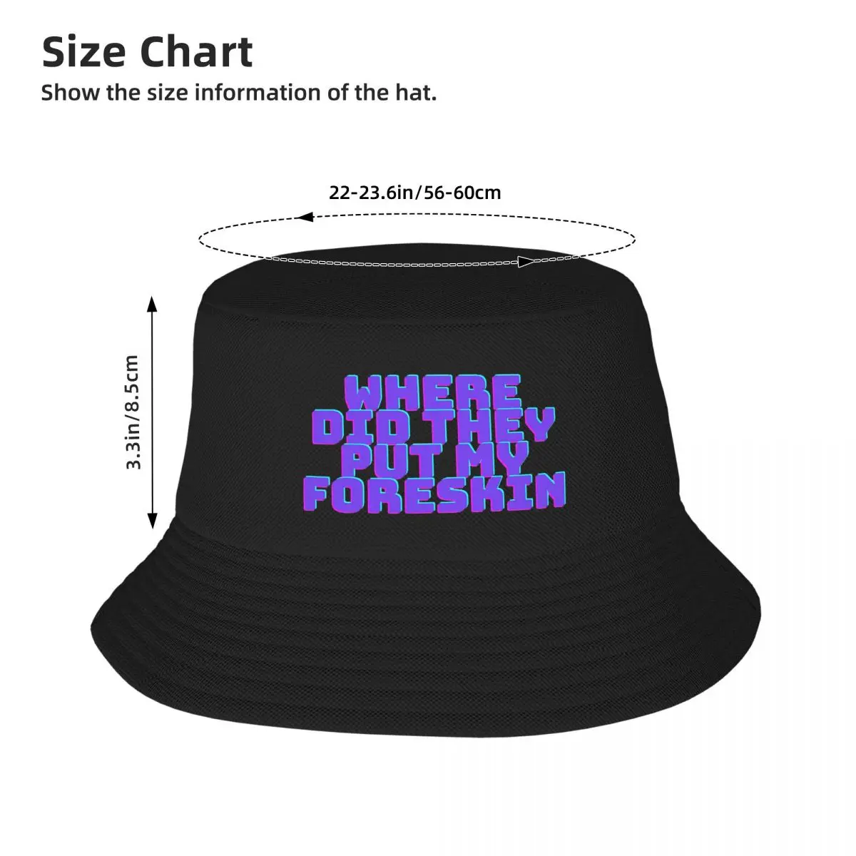 Where Did They Put My Foreskin Bucket Hat Panama For Man Woman Bob Hats Autumn Fisherman Hats Summer Beach Fishing Unisex Caps