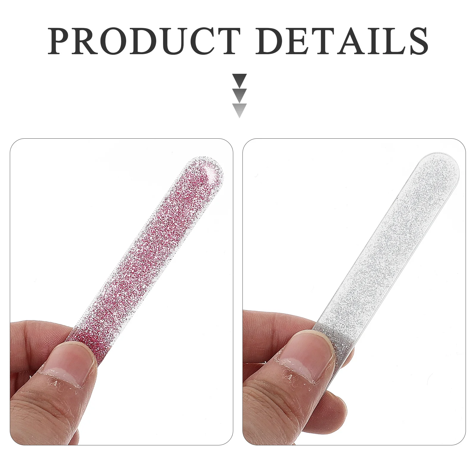 

3 шт., стеклянные пилочки для ногтей, многоразовый инструмент для полировки ногтей для акриловых накладных ногтей, маникюр, педикюр, обрезка, формирование, буферные принадлежности