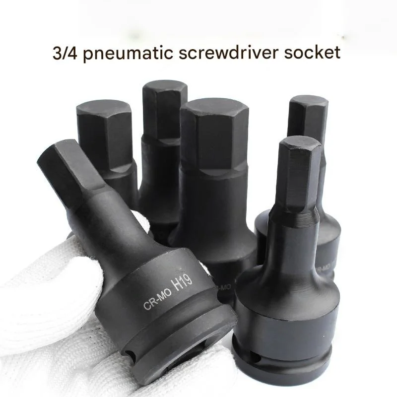 

Отвертка 3/4, пневматическая шестигранная головка, ход, пистолетный ключ, удлиненная пакетная головка, подходящая втулка для прессования