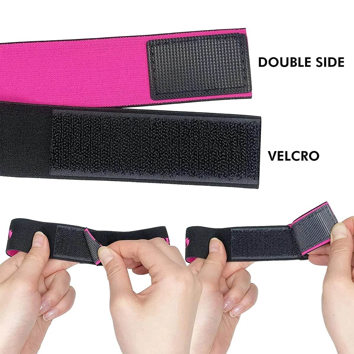 วิกผมสำหรับขอบปรับแถบคาดศีรษะ Velcro ยืดหยุ่นสำหรับลูกไม้ลูกไม้ละลายสำหรับ Keeping Wigs in Place