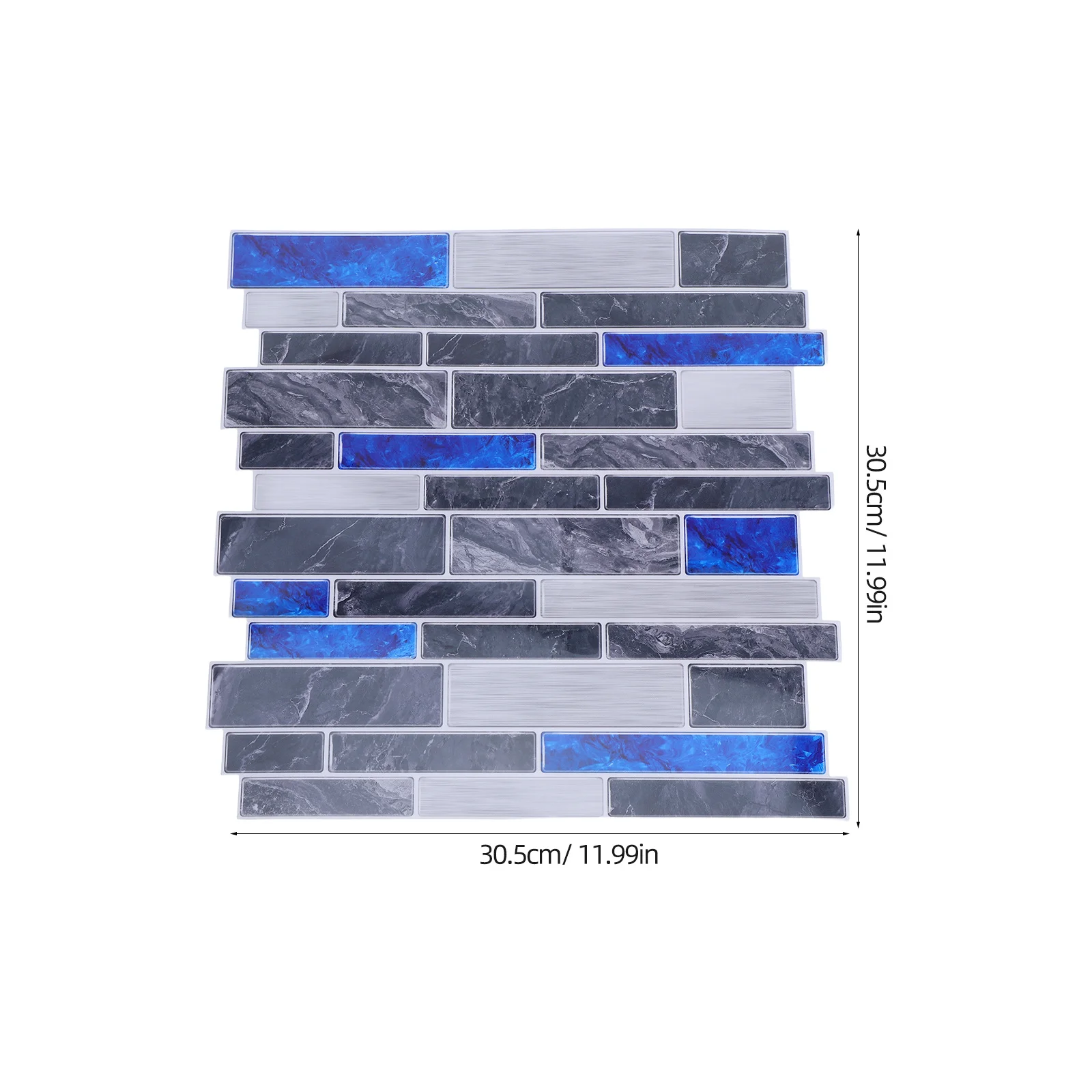 10 قطع من ملصقات الحائط الرخامية المقاومة للماء، عصا تقشير باكسبلاش، ديكور جدار المطبخ والحمام، نمط رخامي PVC