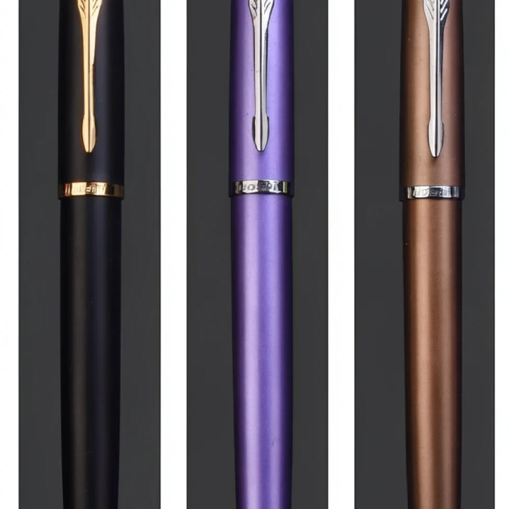 Ergonomic Metal Fountain Pen Bent Nib For Calligraphy Writing Signature Practice Office Supplies Student Gift Stationery