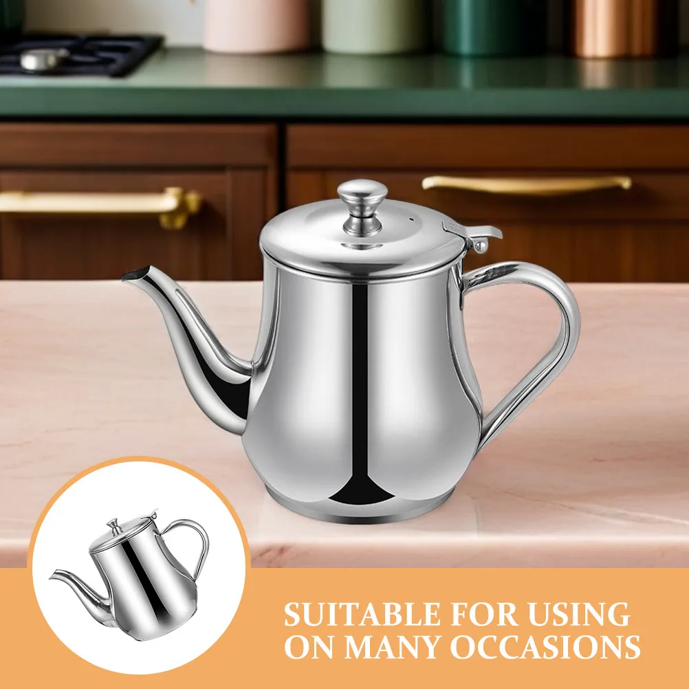High Grade Stainless Steel Oil Dispenser Bottle with Removable Filter Grease Separator for Home Restaurant Oil Recycling Storage