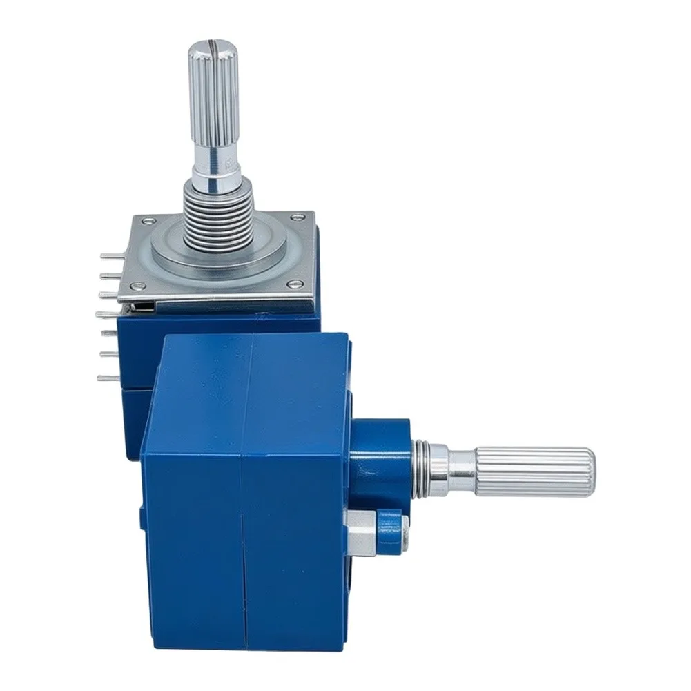 Electronic Circuit Control Dual Volume Potentiometer Lightweight Build Stable Output 250K Ohm Resistance 100K Ohm Tolerance