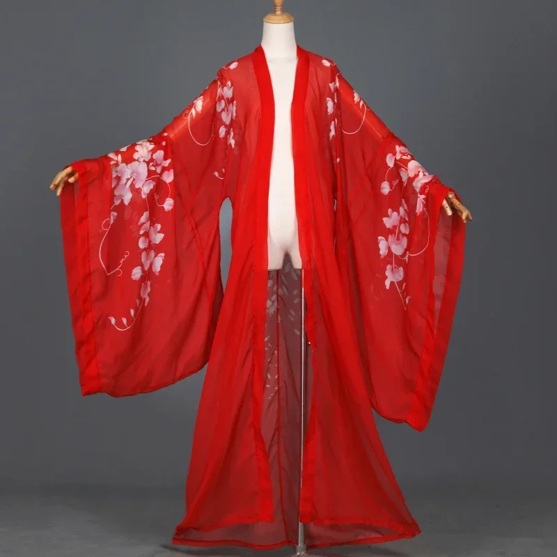

Chinese Style Hanfu Cardigan Han Fairy Elegant Cardigan Shirts Folk Dance Costume Chinese Traditional Ancient Cosplay Hanfu Coa