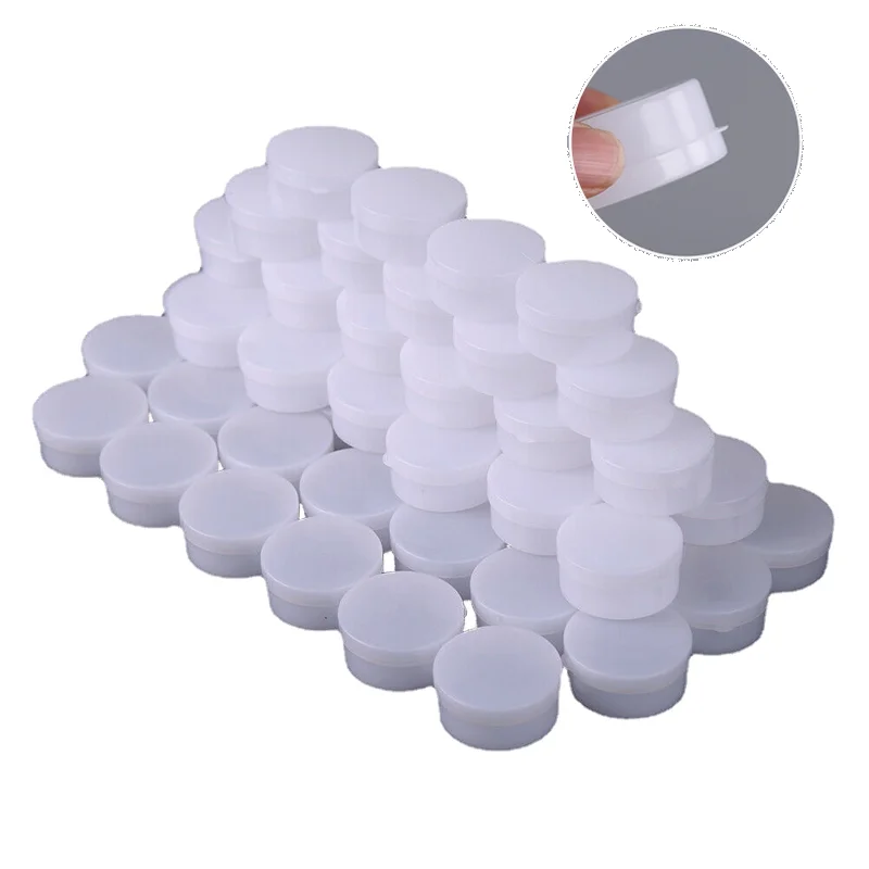 5PCS 5ml-100ml White Containers Cosmetic Jars Trial Pack Sample Bottle Facial Mask Box Packing Box Portable Travel Lip Balm Boxs