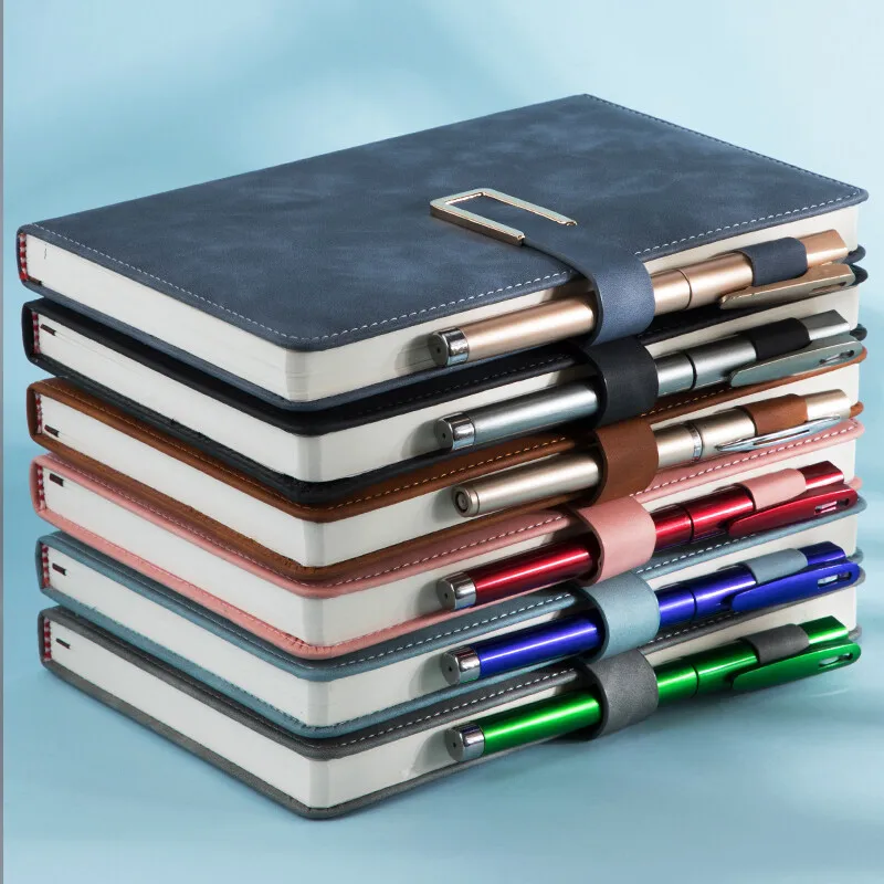 Cuaderno vintage de cuero A5 con tapa blanda personalizada: perfecto para reuniones de negocios y vida universitaria