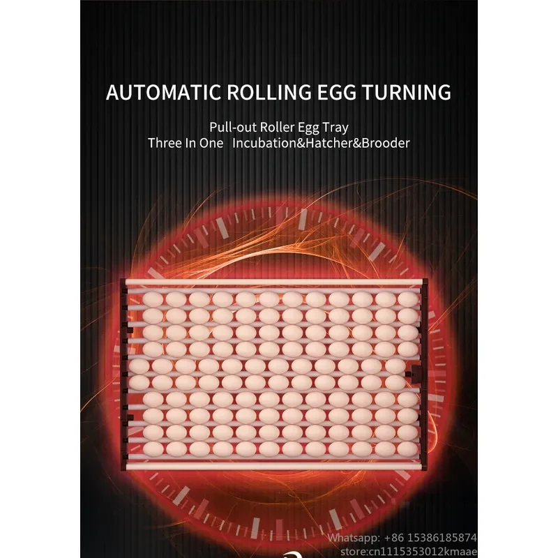 Vequyn WONEGG Fully Automatic Large Incubator, 1000-Egg Capacity, Integrated Egg-Turning System