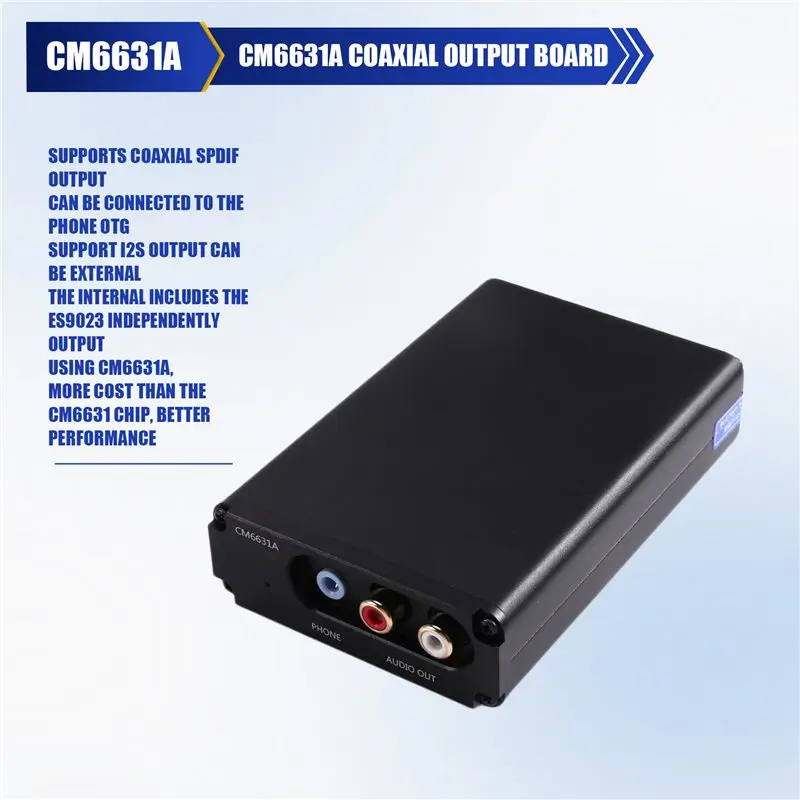 B16C-CM6631A 87HC Digital USB To I2S/SPDIF Coaxial Output 32/24 Bit 192K Conversion Board