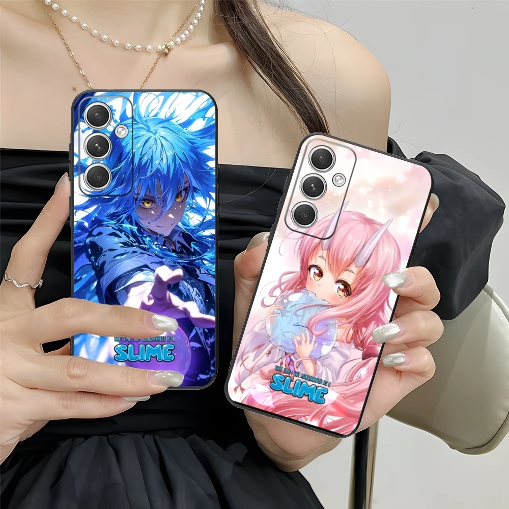 Slime Tensura Rimuru Mobile Phone Case for Samsung M55 35 15 54 34 14 33 23 13 42 32 22 F55 23 12 5G Black Phone Cover Shell