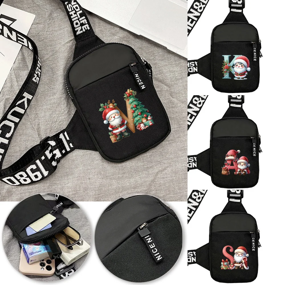 

2025 New Chest Pack Fitness Yoga Outdoor Mini Men Sports Running Christmas Series Fashion Chest Bag for Women for Men