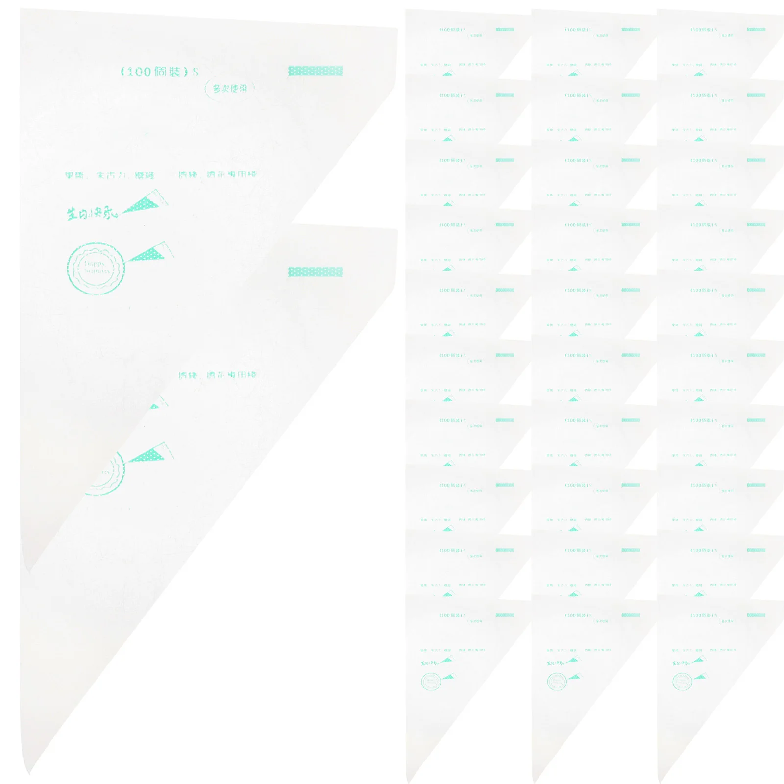 

200Pcs Disposable Pastry Bags Piping Bag for Cream Cheese Butter Baking Dessert Design Wide Application Convenient Cleanup Food