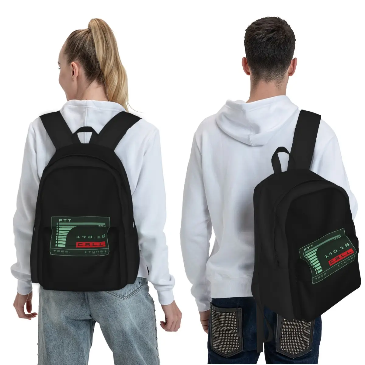 Metal Gear Solid Codec Screen Inspired By Kojima's MGS Student Backpack School Bag  for Boys Girls Fashion Bookbag Shoulder Bags
