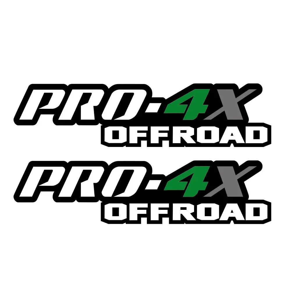 Set of 2 PRO-4X Truck Bed Vinyl Sticker 4X4 Off Road Side Graphic Decal For Nissan Frontier Pickup Exterior Decor Accessories