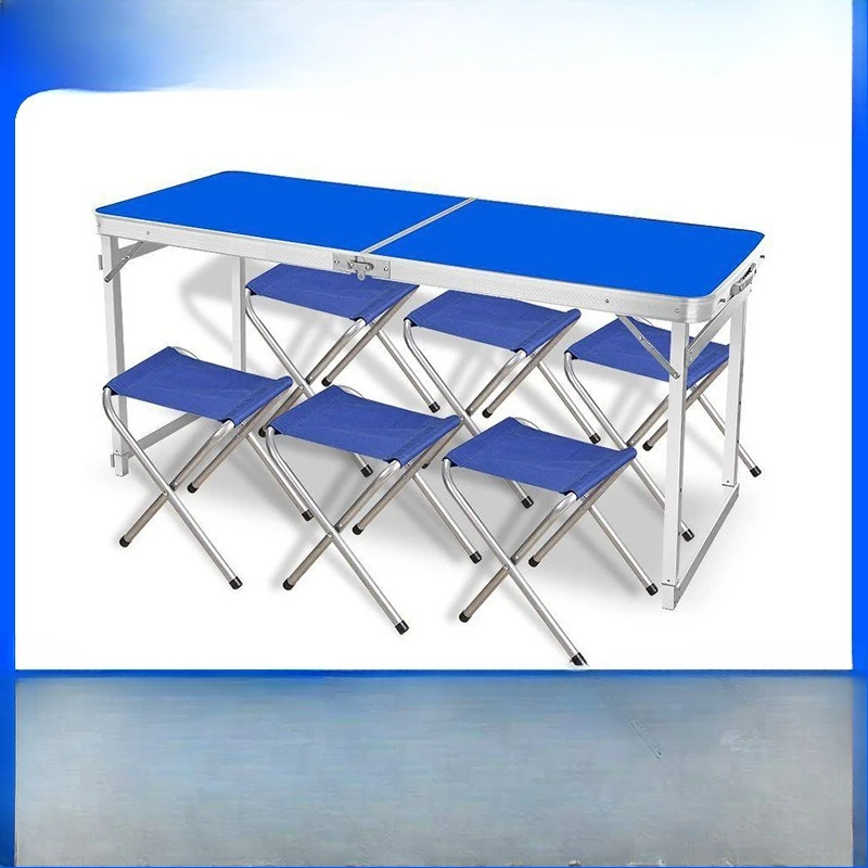 

Outdoor blow molding folding table, foldable stall folding table