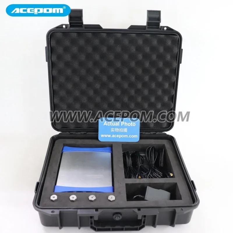 ACEPOM322 vibration analyzer and field dynamic balancer for rotating machine maintenance and monitoring