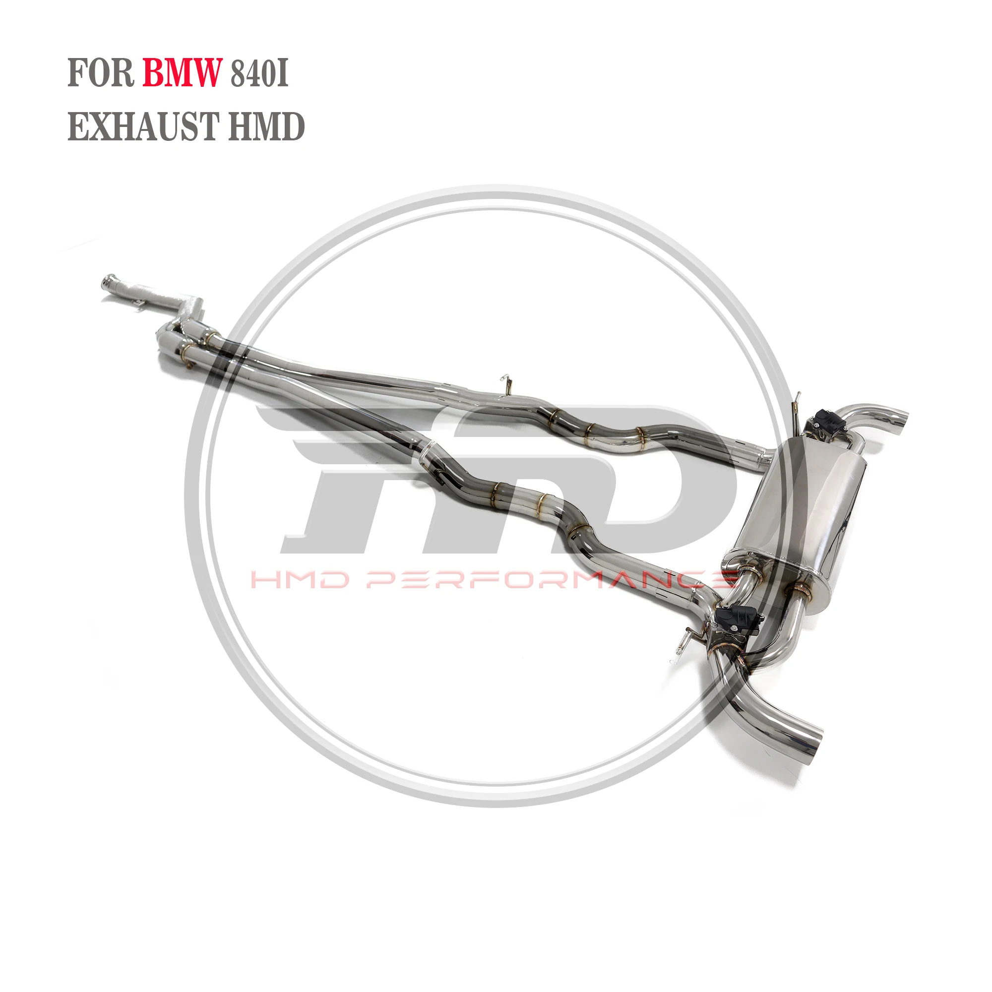 HMD Stainless Steel Material Exhaust System Performance Catback for BMW 840i Auto Modification Electronic Valve Muffler