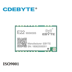 SX1262 915MHz Lora Wireless Transmitter Receiver CDEBYTE E22-900M30S 30dBm 12km TXCO IPEX Antenna SMD Long Range rf Module